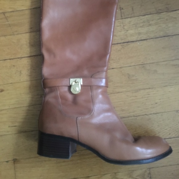 Butternut leather Michael Kors Hamilton boots - Picture 2 of 3